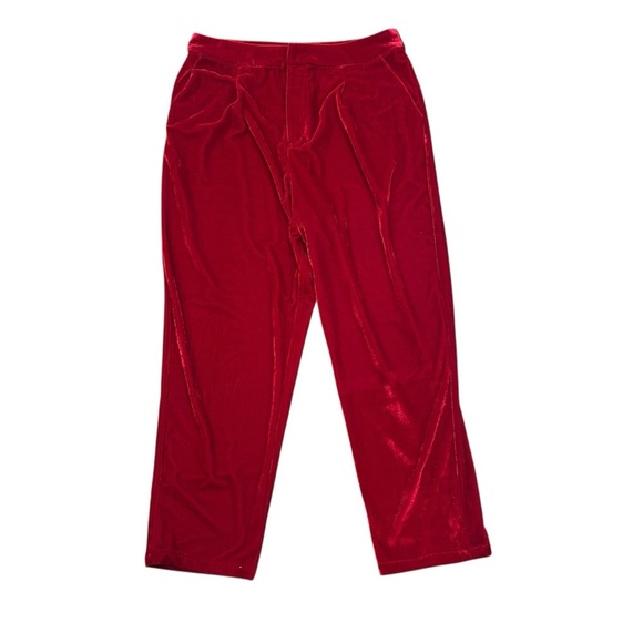 Minkpink velvet injection pant suit blazer jacket and pant red size XL holiday - Picture 3 of 15